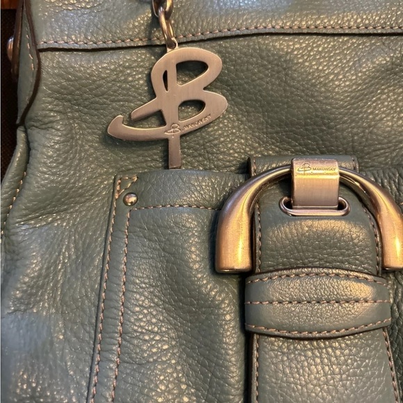 B. Makowsky Turquoise Leather Crossbody Bag EUC!! - Picture 2 of 14